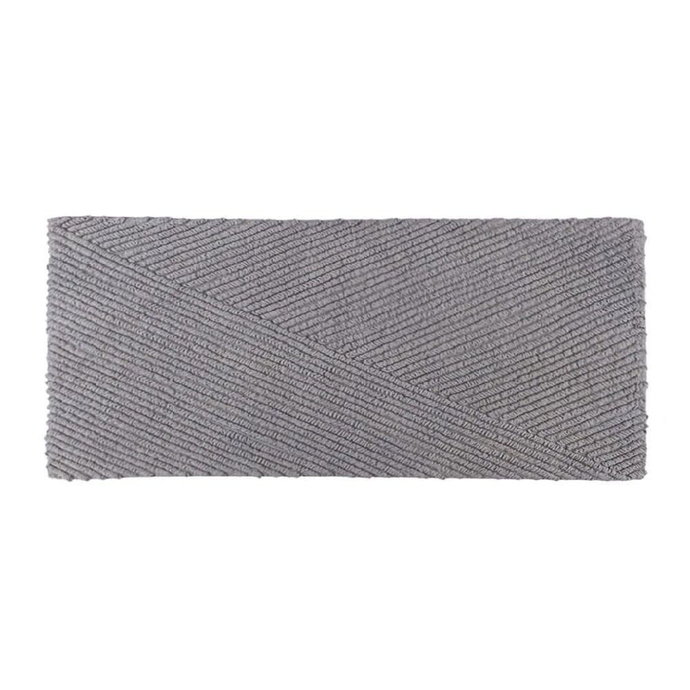 Tapete Retangular Breton Dupla Face 100% Algodão - Kacyumara - Gray - 60x120cm