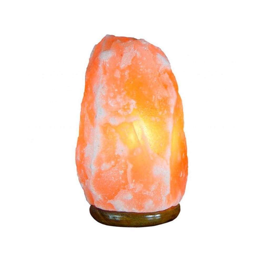 Lâmpada de sal, decoração de pedra do Himalaia, 24 cm com lâmpada de 15 W