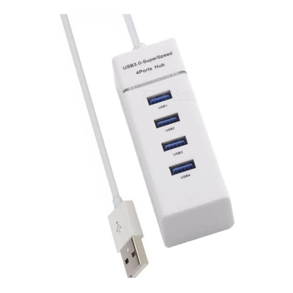 Hub USB 3.0 de 4 portas com luz indicadora genérica