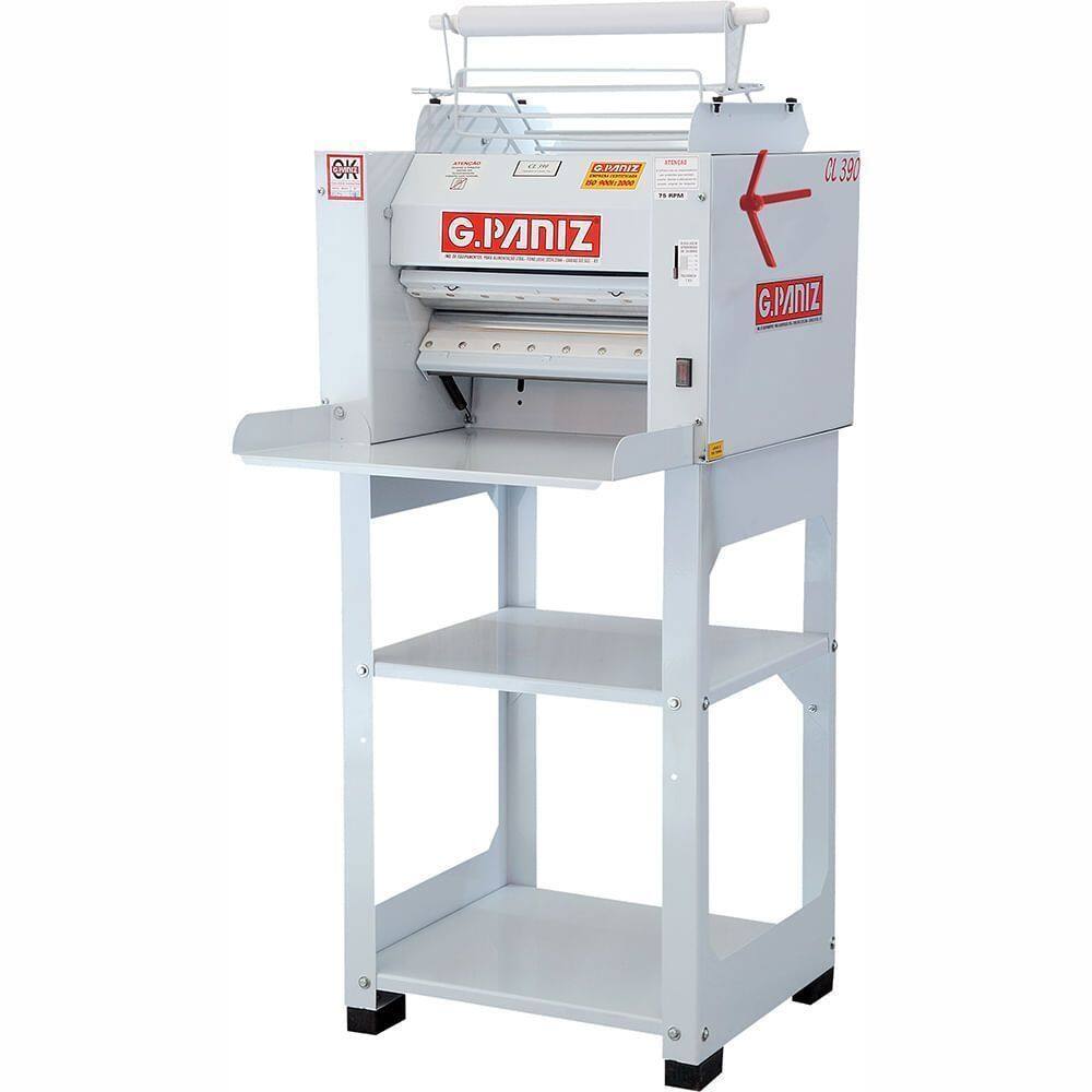 Cilindro Laminador com Pedestal 7kg com Bandejas CL390 Inox G.Paniz Bivolt