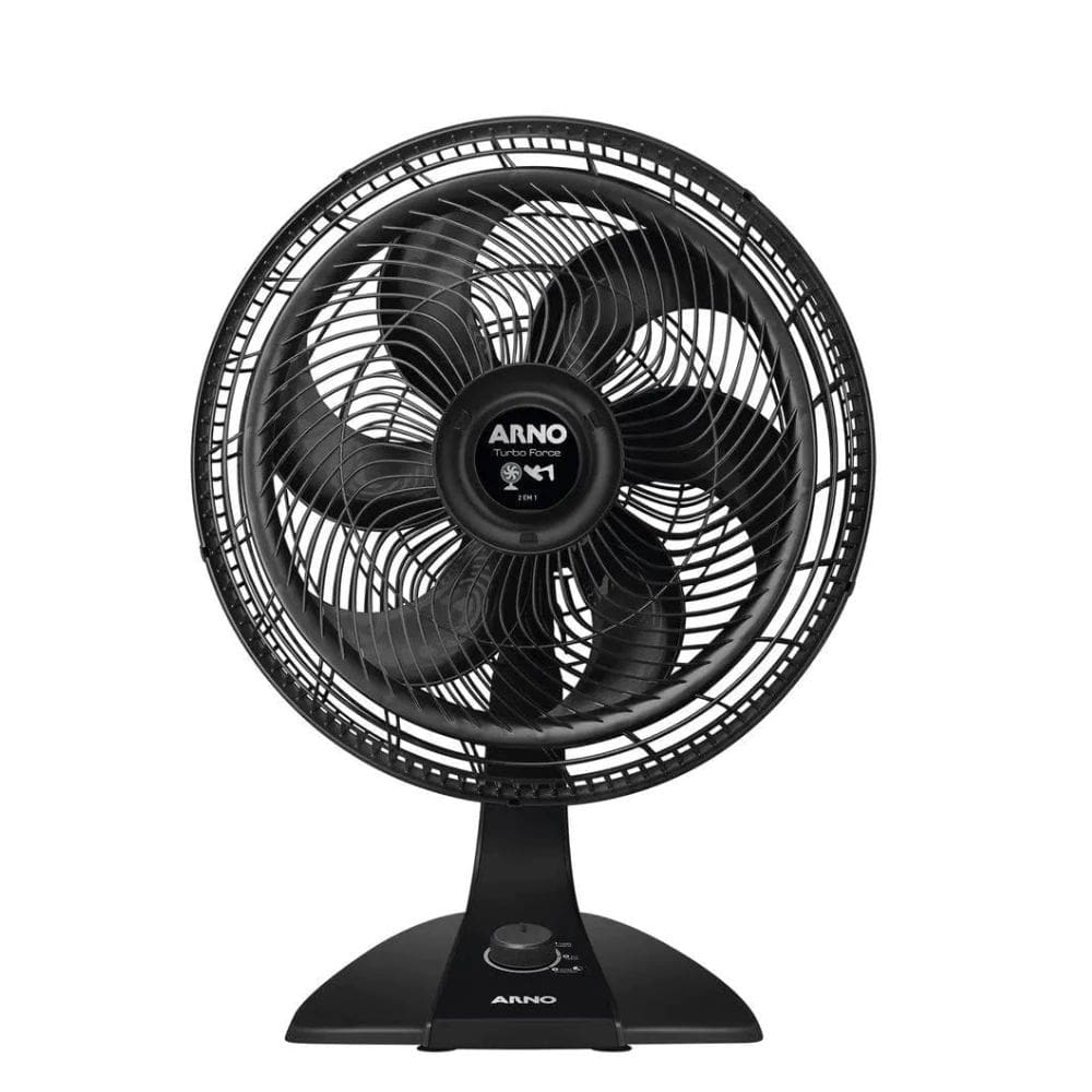 Ventilador Arno VF42 Turbo Force 2 em 1 Mesa e Parede, 40cm, 6 Pás, Super Potente, Power Zone e Silencioso