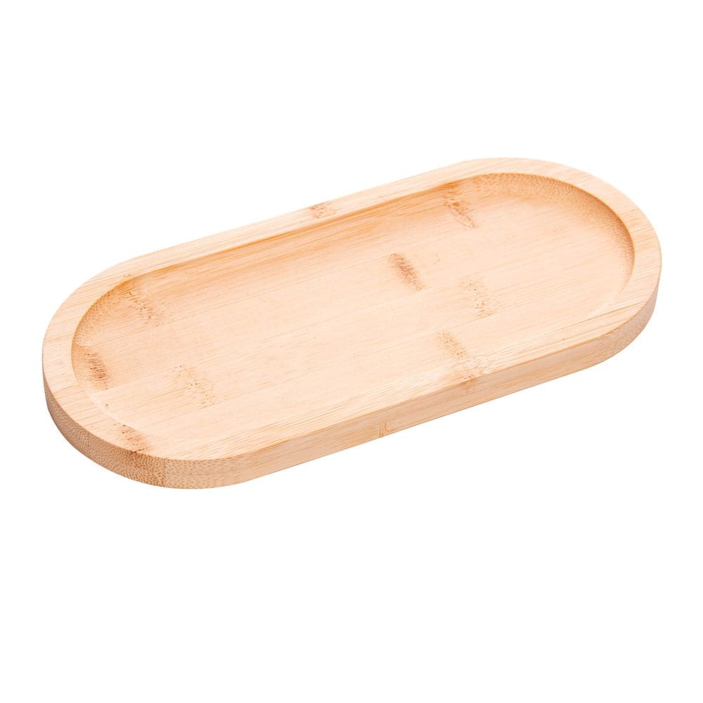 Bandeja Oval Bambu Petisqueira Gamela Frios Nature Decorativ