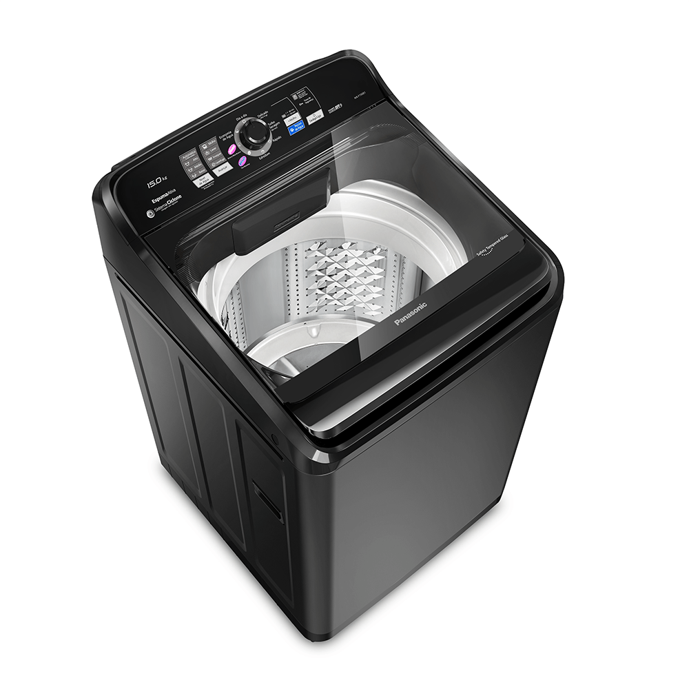 Máquina de Lavar Panasonic 15KG Titânio - NA-F150B1T | Casas Bahia