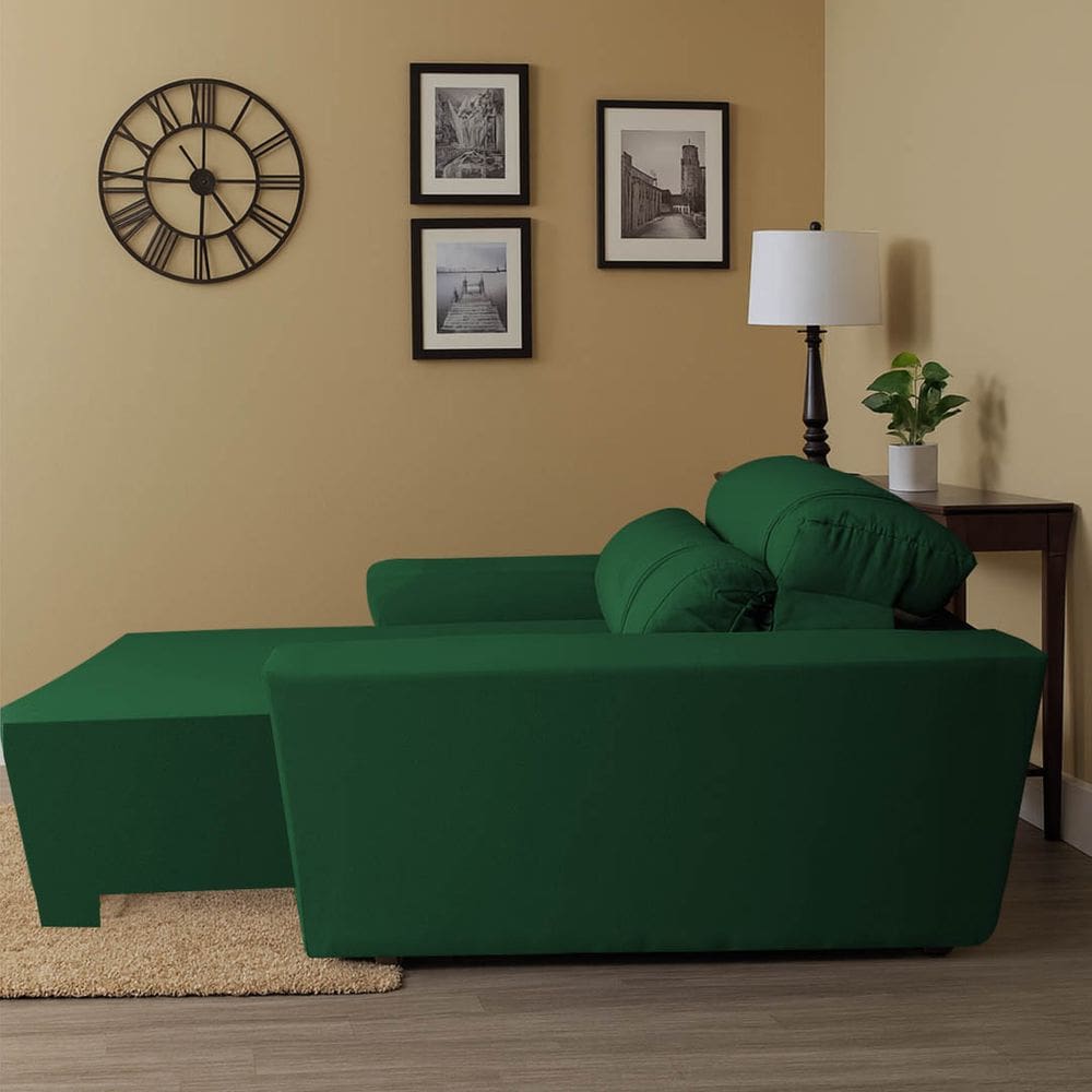 Poltrona Retratil e Reclinavel Com Porta Copo Maisa Verde