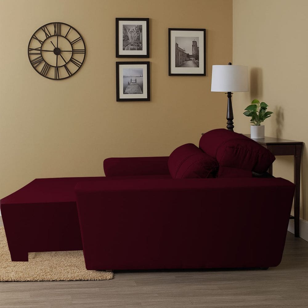 Poltrona Retratil e Reclinavel Com Porta Copo Maisa Bordo