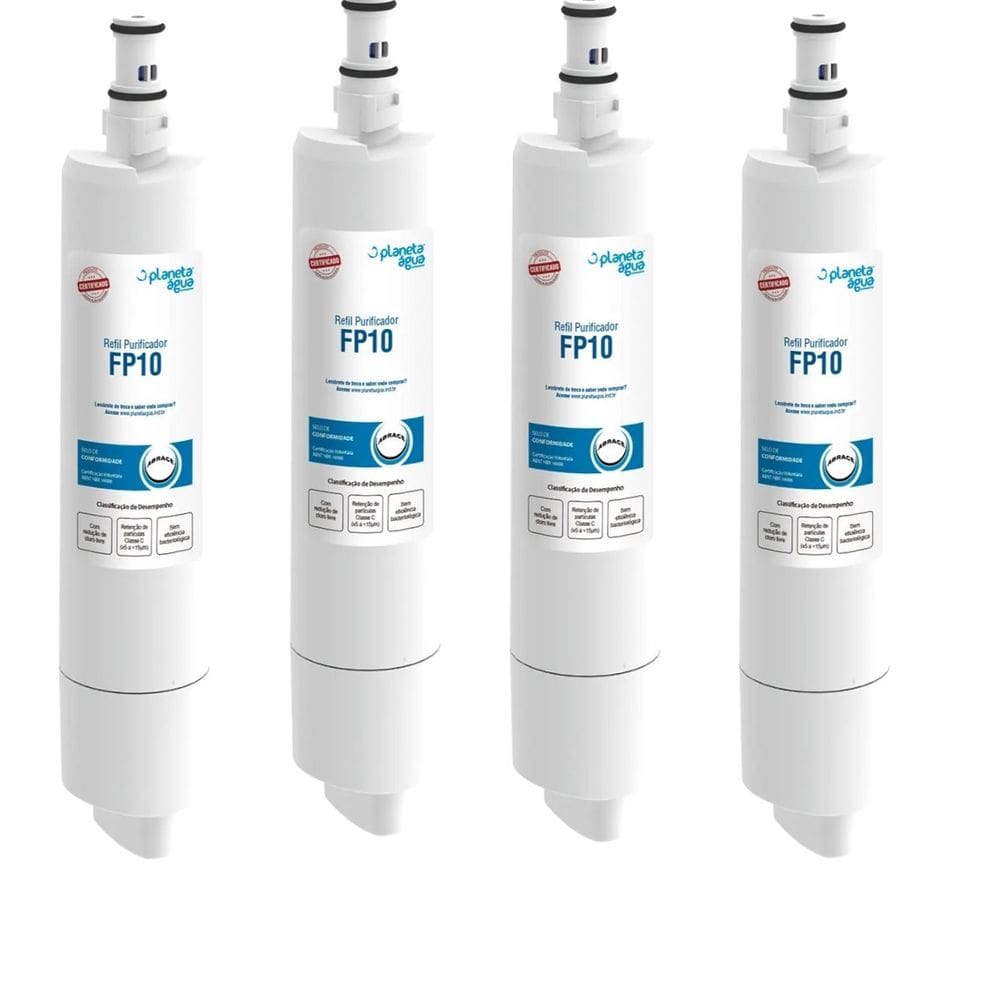 KIT 4 Refil FP10 Para Purificadores Consul  CPB34, CPB34AB, CPB34AS, CPB34AF, CPC35, CPB36AF, CPB36AB