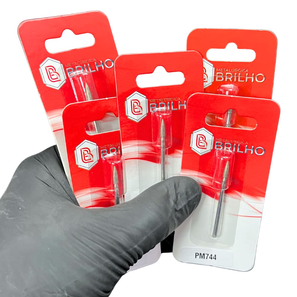 Broca Diamantada 744 Brilho – Kit com 5 Unidades