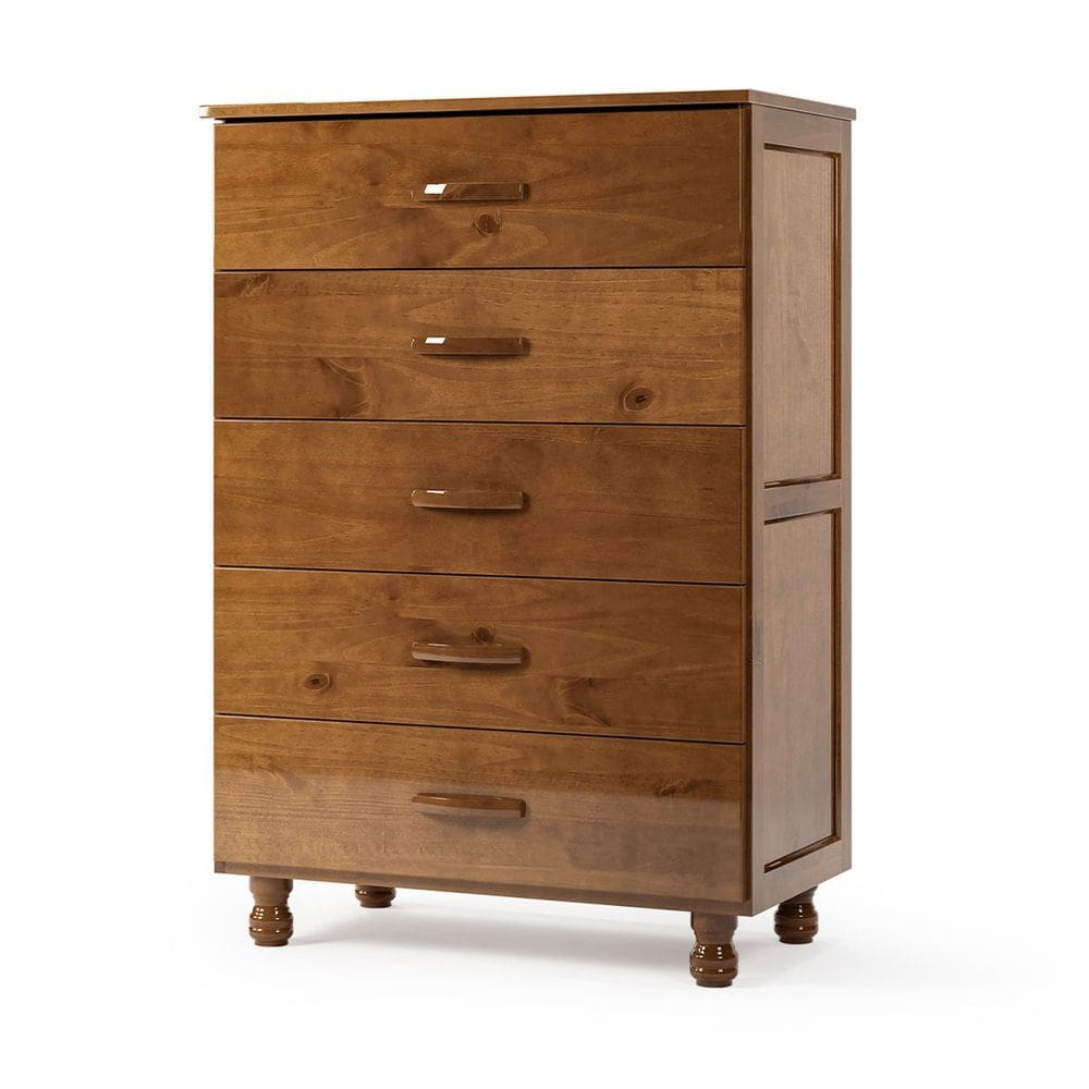 Cômoda 5 Gavetas 100% Madeira Rústica