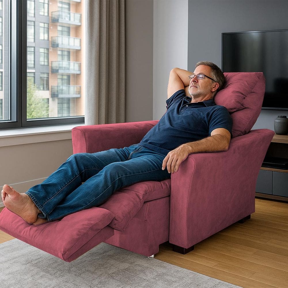 Poltrona Retrátil e Reclinável Pra Extensão De Cílios Modelo Mariane Rosa