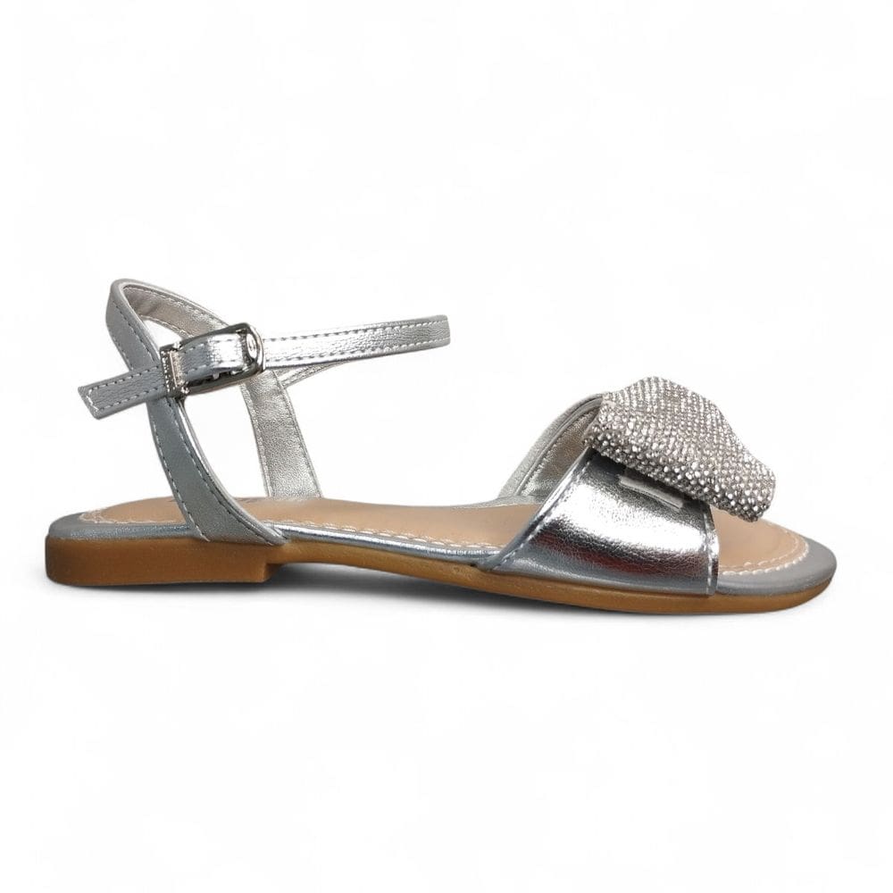 Sandália Rasteira Pampili Laço Strass 409.339.000