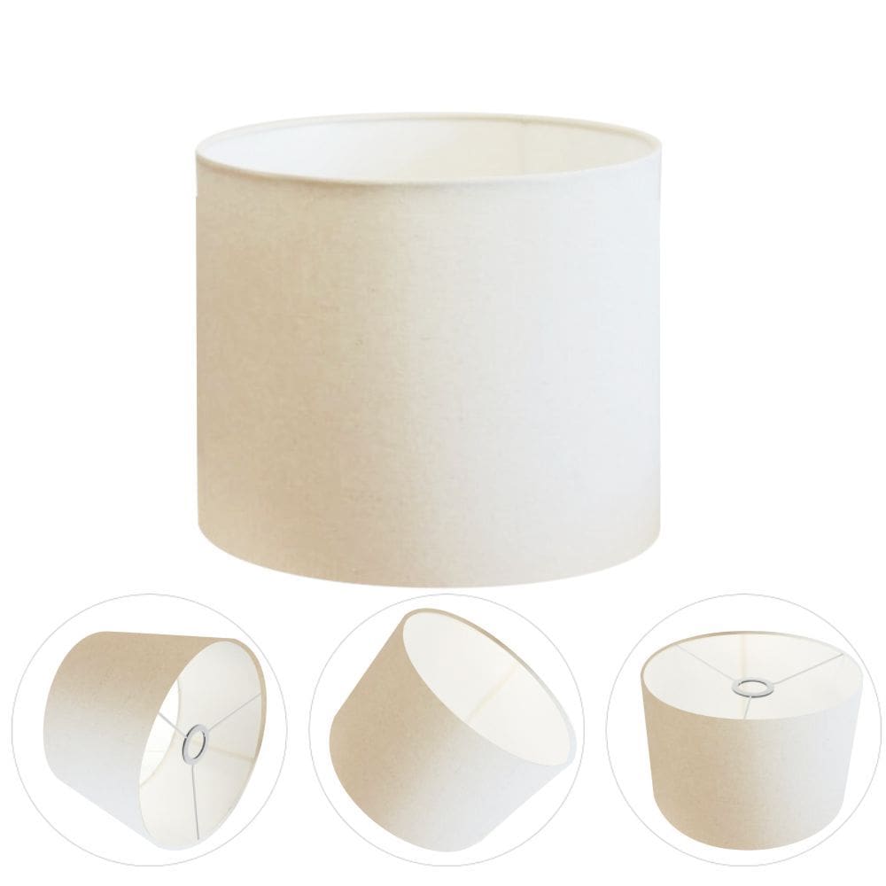 Cúpula Abajur Cilíndrica Cp-8012 Ø30x25cm Branco