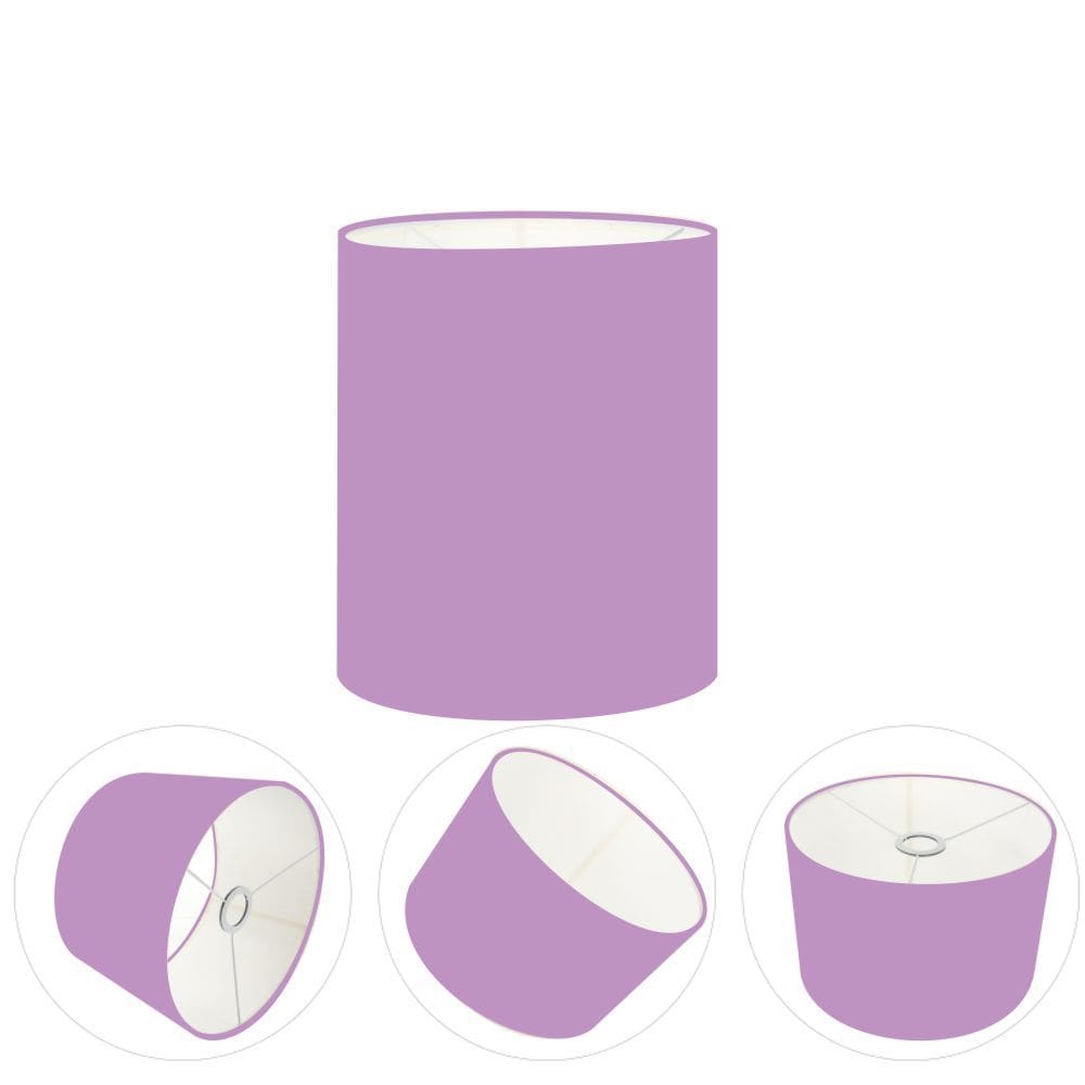 Cúpula Abajur Cilíndrica Cp-8001 Ø13x15cm Lilás