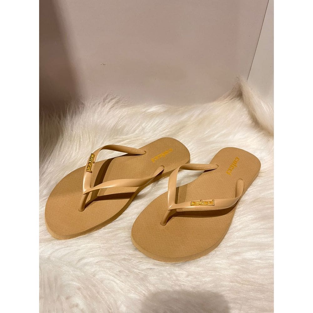 Chinelo Feminino Colcci Correia Fina Color Metal Sandália