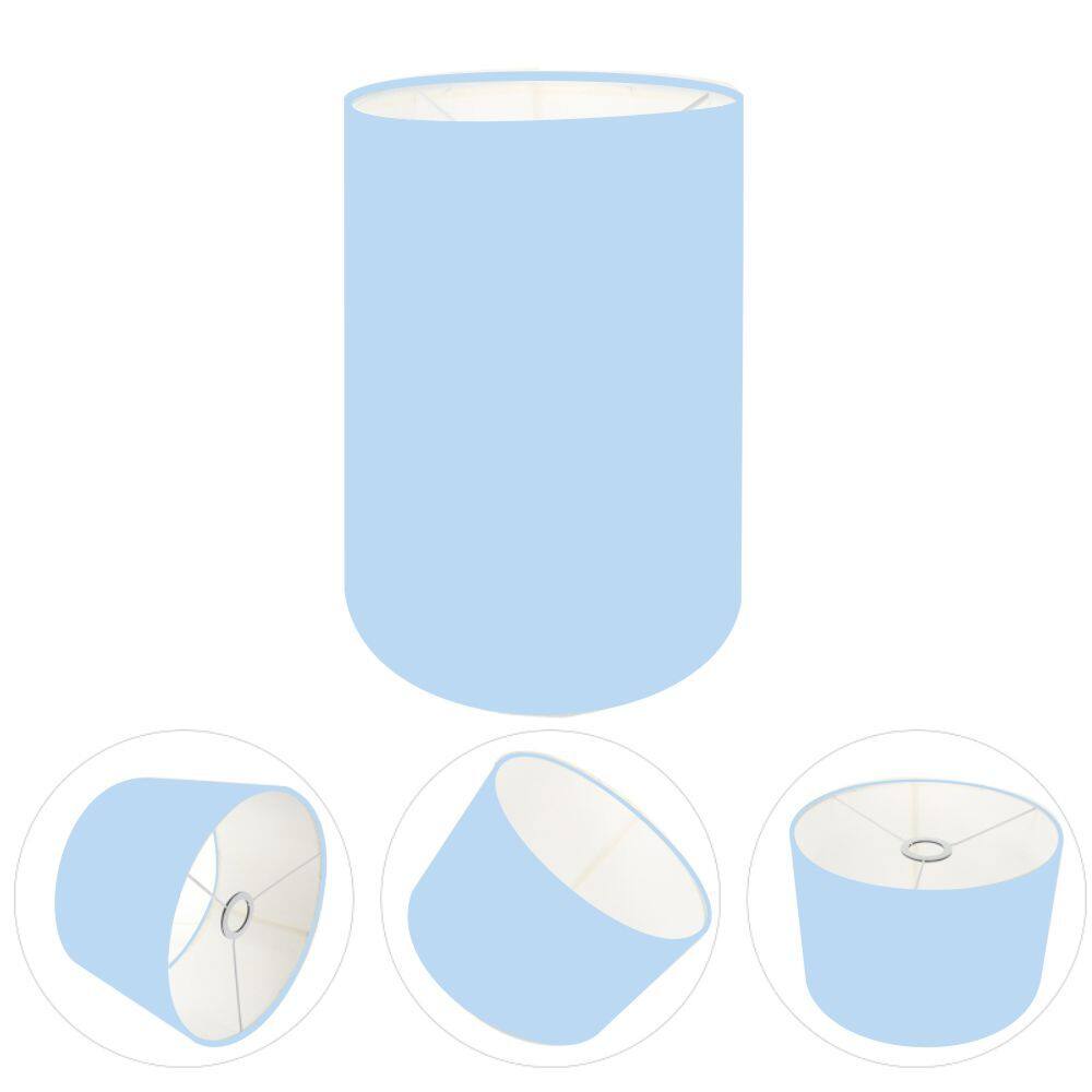 Cúpula Abajur Cilíndrica Cp-7003 Ø15x20cm Azul Bebê