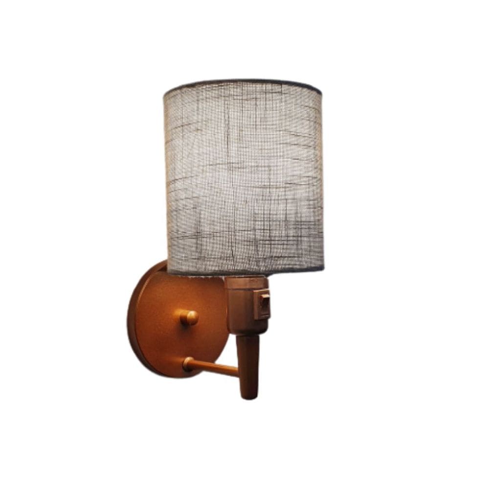 Arandela Cilíndrica Md-2030 Cobre Com Liga e Desliga Cupula Rustico Cinza - Bivolt