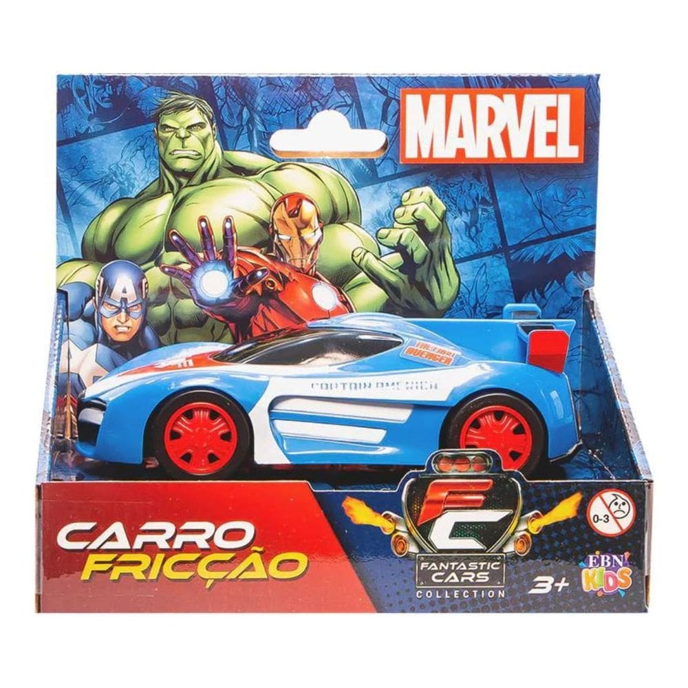 Carrinho - Capitao America De Friccao Marvel OFFICIAL BRAND COMPA