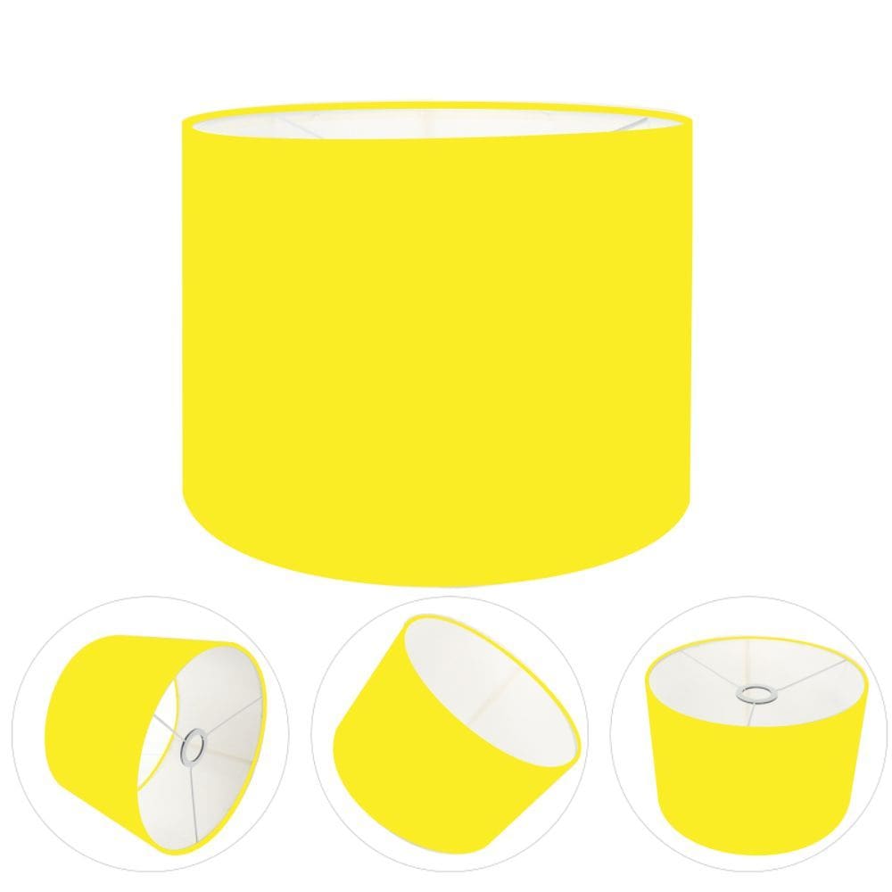 Cúpula Abajur Cilíndrica Cp-7015 Ø35x25cm Amarelo