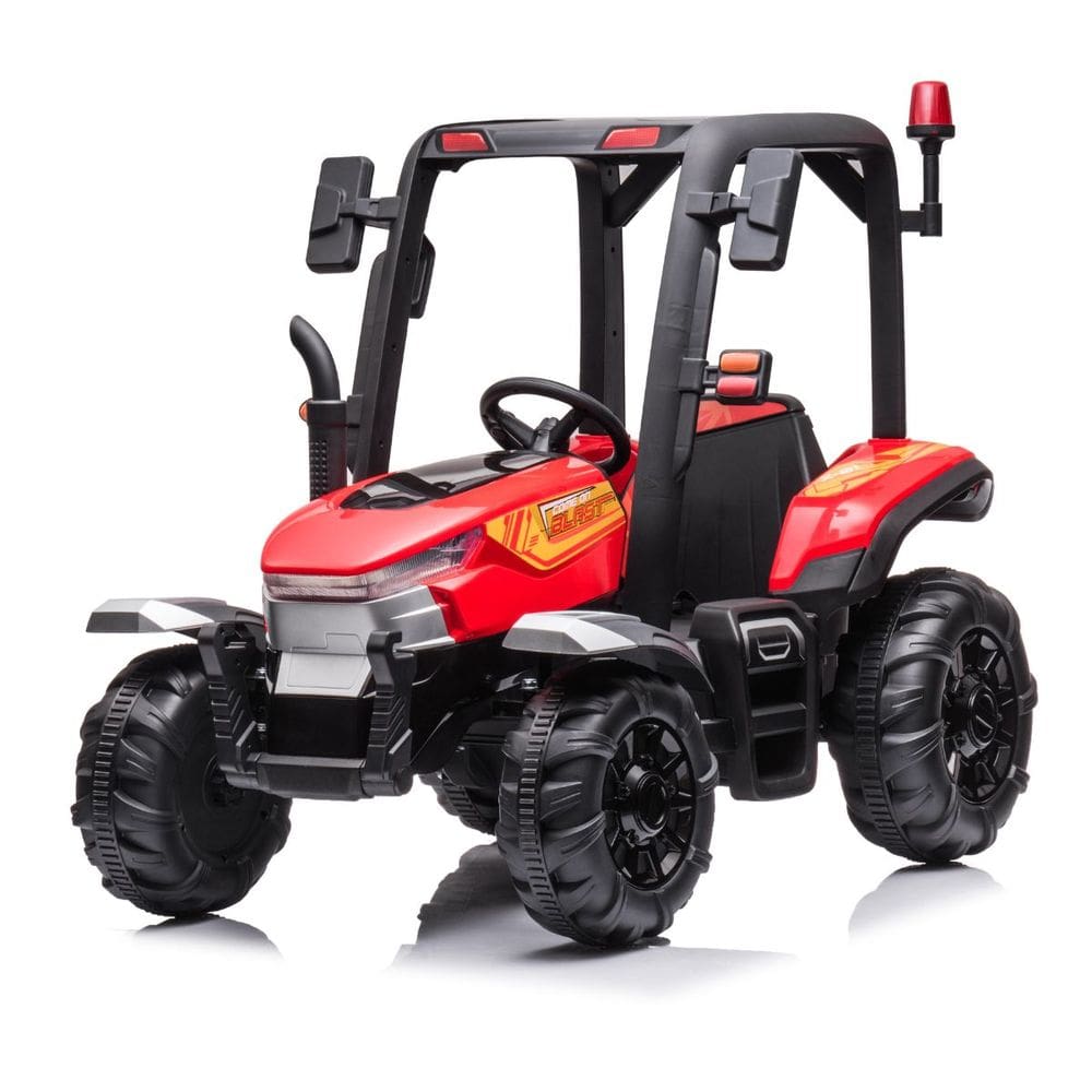 Trator Elétrico 12V com Controle Remoto e Bateria Infantil Criança Vermelho Importway Bw-319 Vm