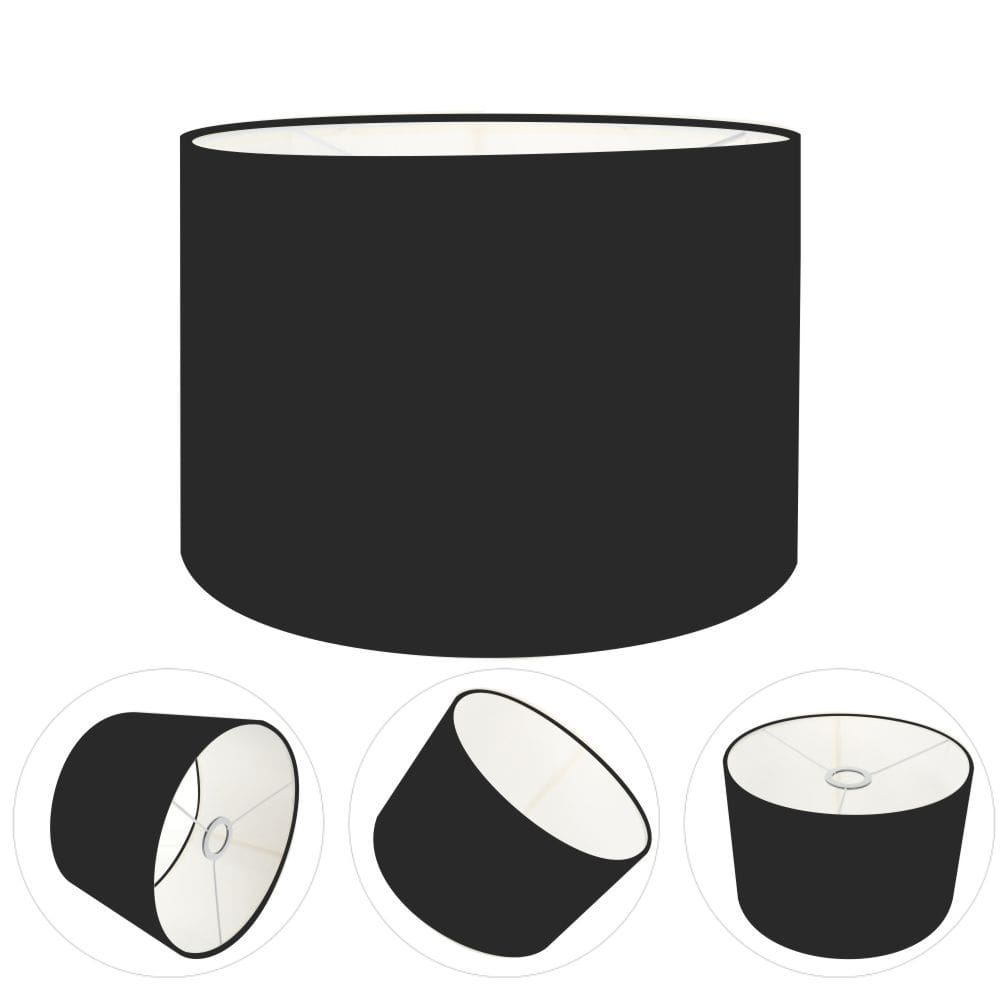 Cúpula Abajur Cilíndrica Cp-8022 Ø45x30cm Preto