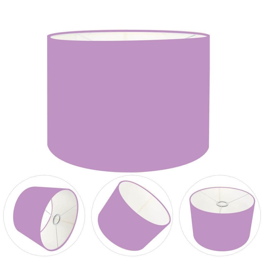 Cúpula Abajur Cilíndrica Cp-8022 Ø45x30cm Lilás