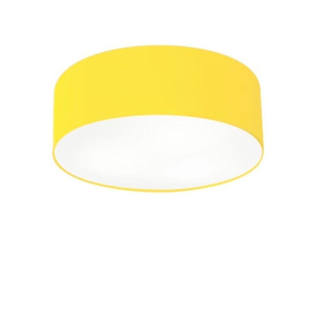 Plafon Para Dormitório Cilíndrico SD-3046 Cúpula Cor Amarelo
