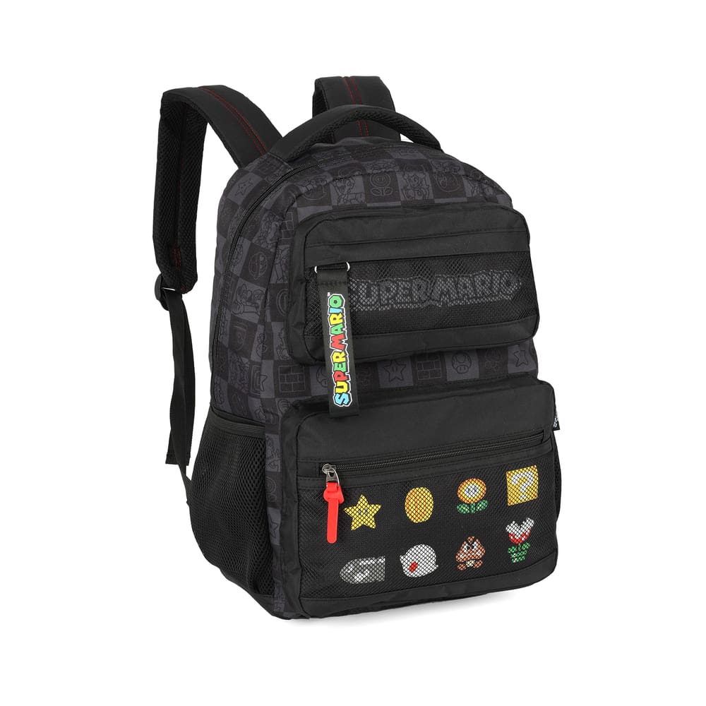 Mochila Super Mario Luxcel – Oficial Nintendo Preta