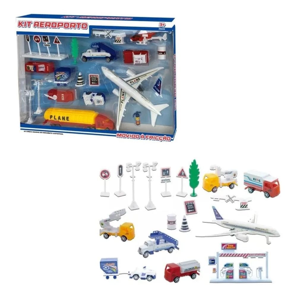 Kit Aeroporto Com 18 Peças à Fricção - Fenix