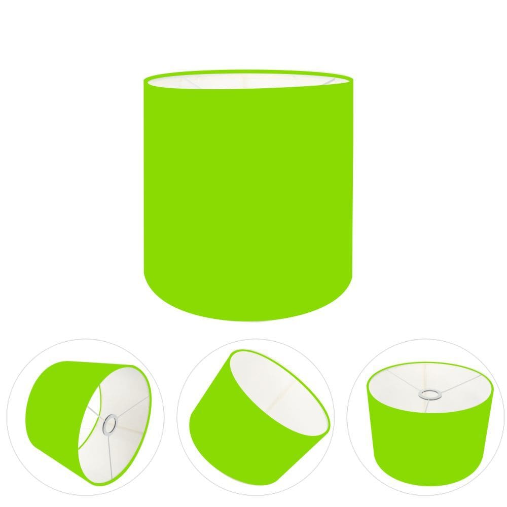 Cúpula Abajur Cilíndrica Cp-8005 Ø18x18cm Verde Limão