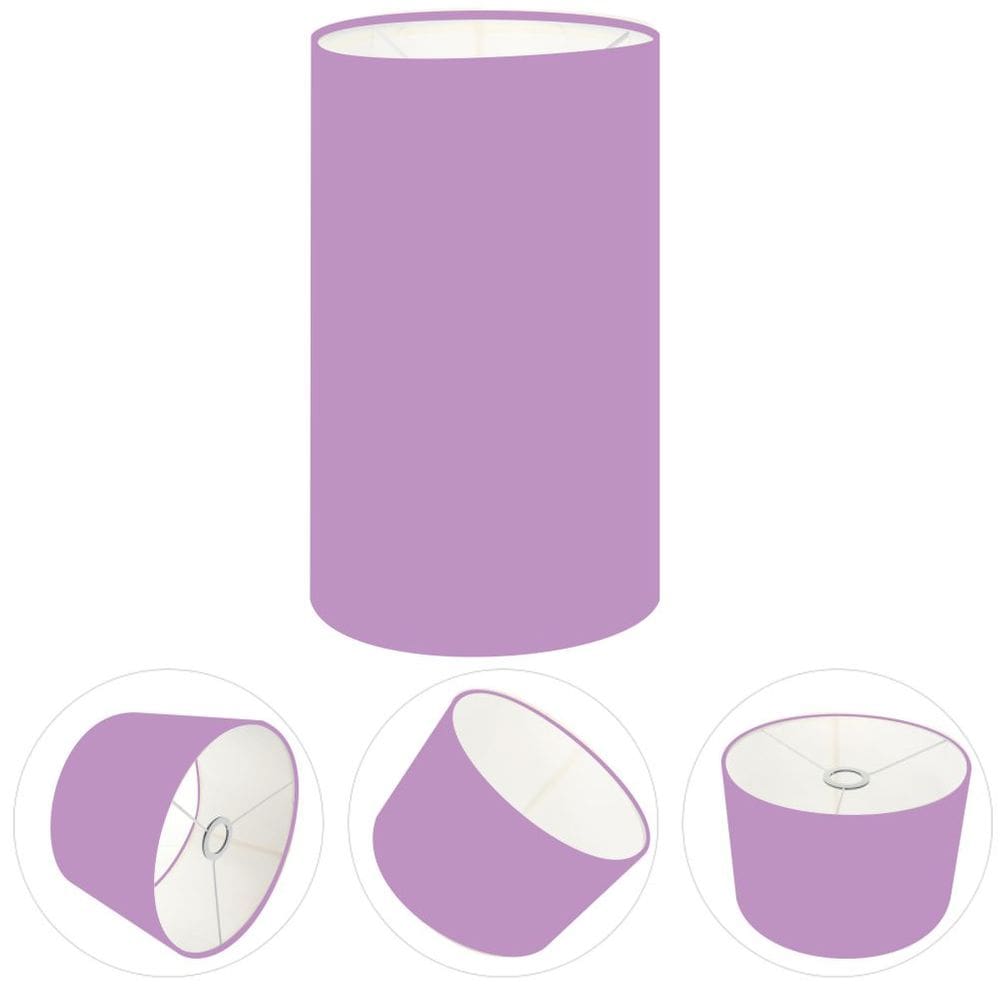 Cúpula Abajur Cilíndrica Cp-8002 Ø13x30cm Lilás