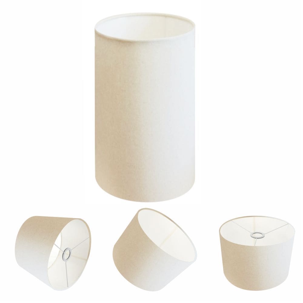 Cúpula Abajur Cilíndrica Cp-8002 Ø13x30cm Branco