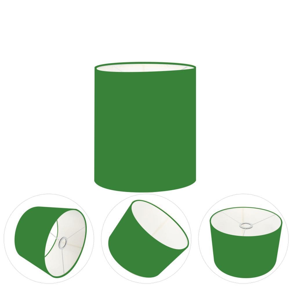 Cúpula Abajur Cilíndrica Cp-8001 Ø13x15cm Verde Folha
