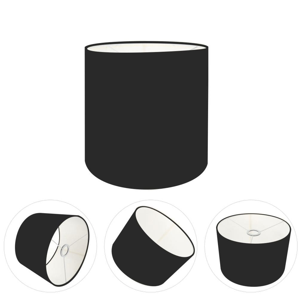 Cúpula Abajur Cilíndrica Cp-7005 Ø18x18cm Preto