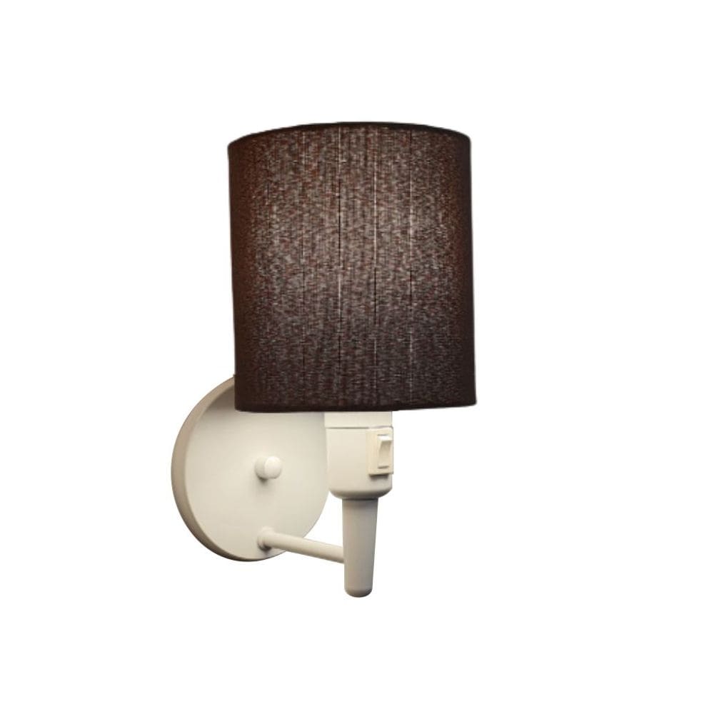 Arandela Cilíndrica Md-2030 Branca Com Liga e Desliga Cupula Café - Bivolt