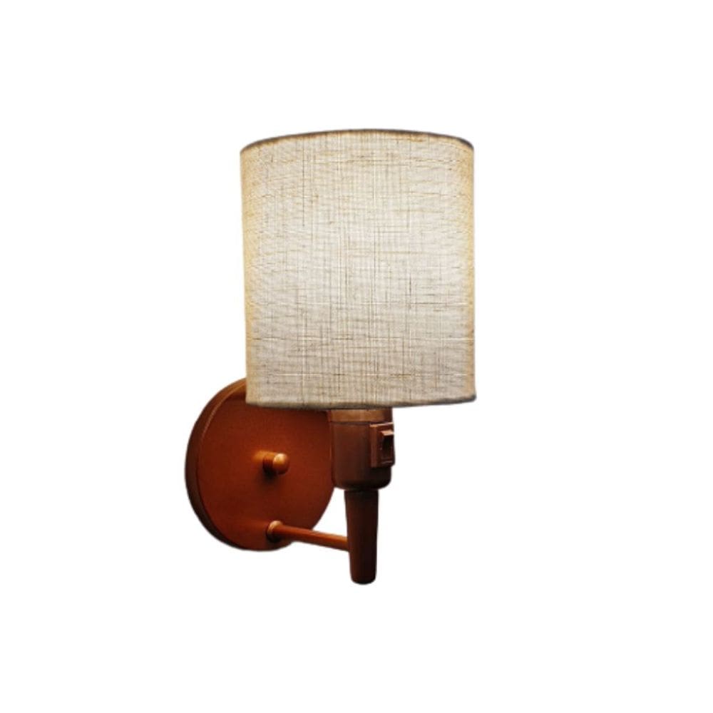 Arandela Cilíndrica Md-2030 Cobre Com Liga e Desliga Cupula Rustico Bege - Bivolt