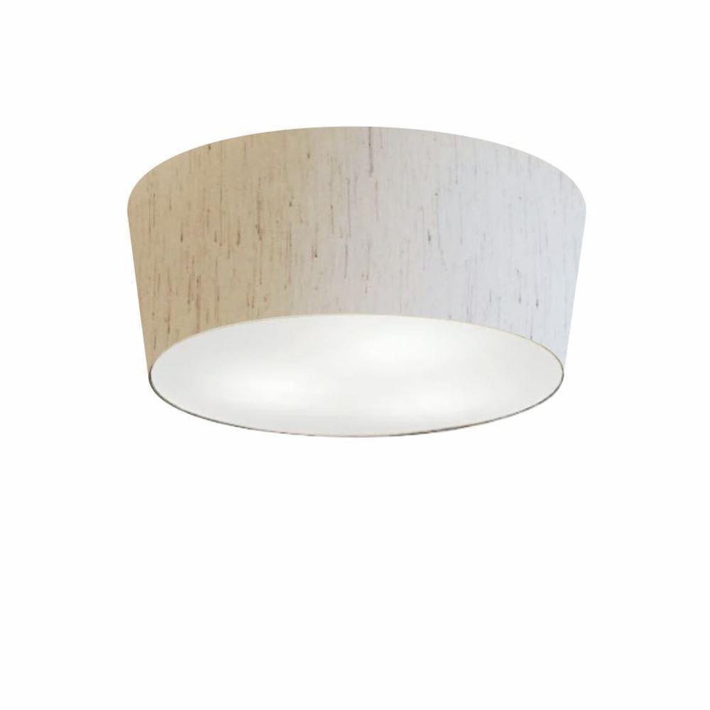 Plafon de Sobrepor Cone SP-3003 Cúpula Cor Linho Bege