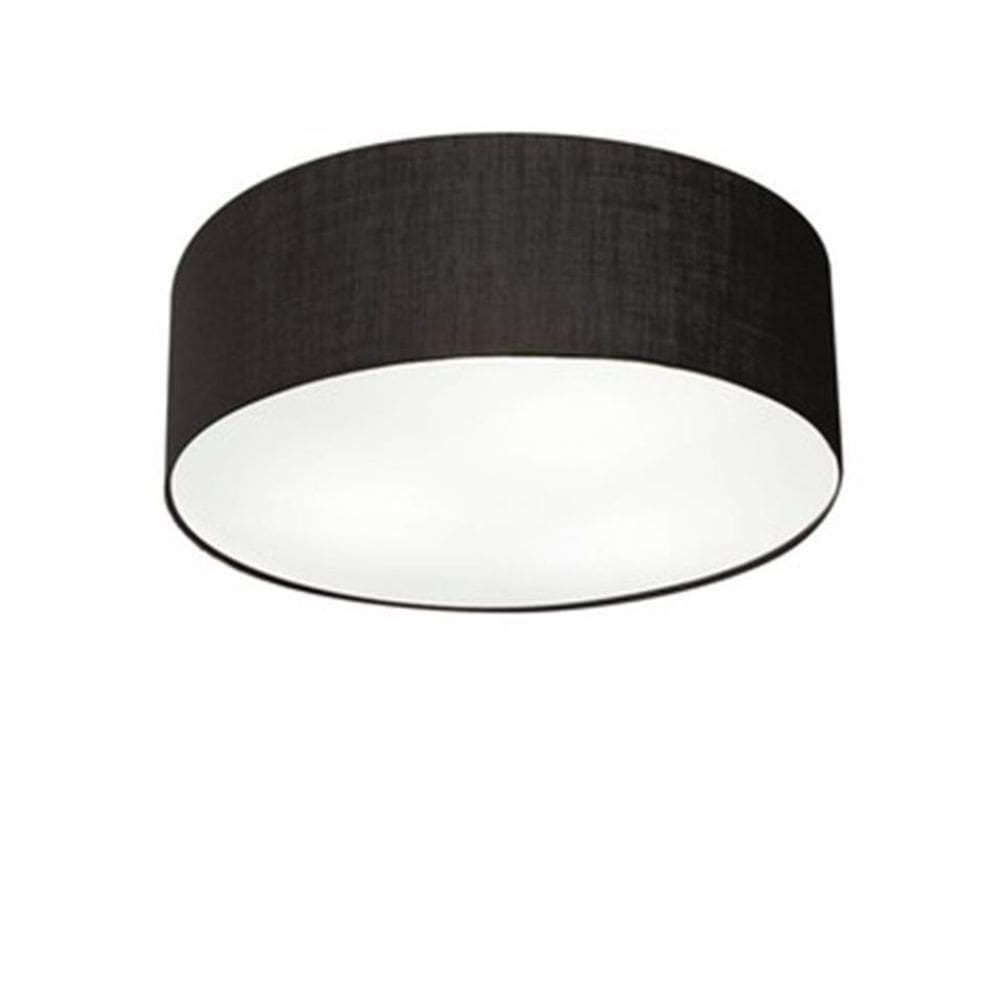 Plafon de Sobrepor Cilíndrico SP-3046 Cúpula Cor Preto