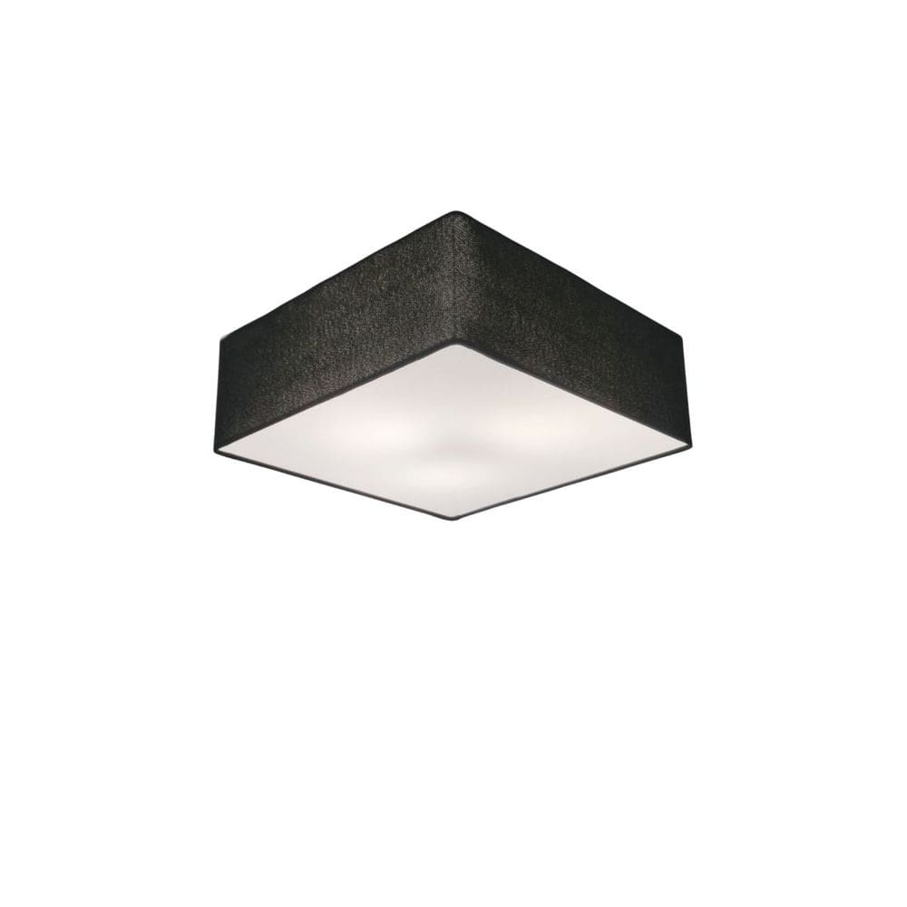 Plafon de Sobrepor Quadrado SP-3000 Cúpula Cor Preto