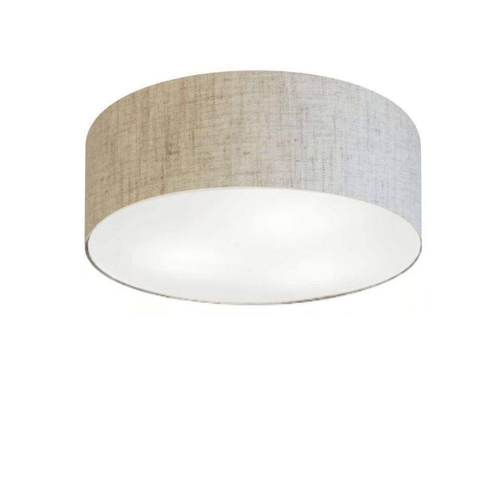 Plafon Para Quarto Cilíndrico SQ-3046 Cúpula Cor Rustico Bege