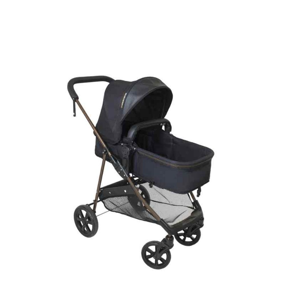 Carrinho de Bebê Napoli Preto/Cobre Galzerano