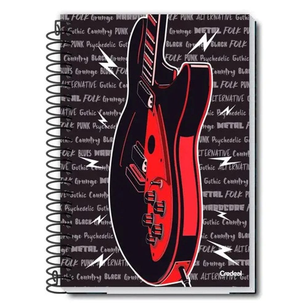 Kit C/4 Cadernos 1 Matéria 80 Folhas Masculino Credeal