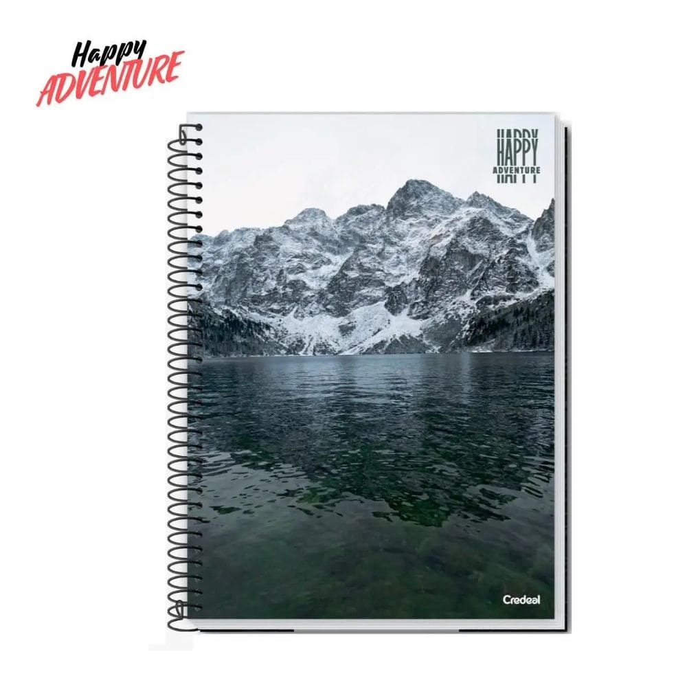 Kit C/4 Cadernos Happy 160 Folhas 10 Matérias Credeal