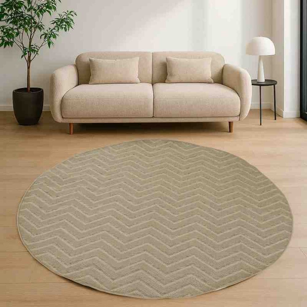 Tapete Redondo Sisal Icaraí 2 metros Des 007 Niazitex