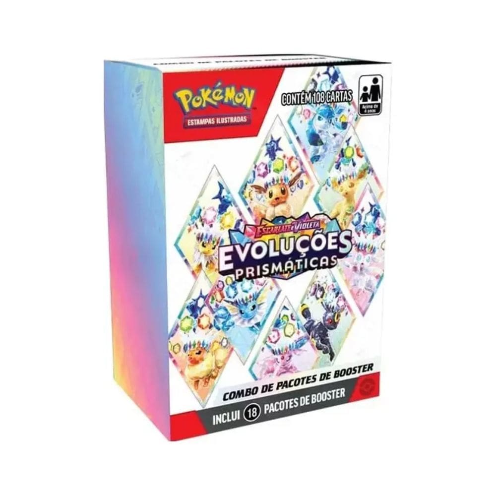 Pokémon Combo de Pacotes de Booster Evoluções Prismaticas Copag Português