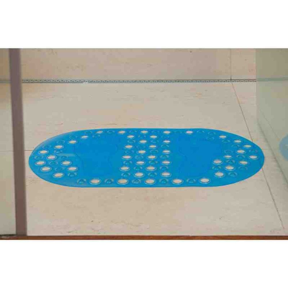 Tapete para Box Pezinho 0,37 x 0,68 Azul Niazitex