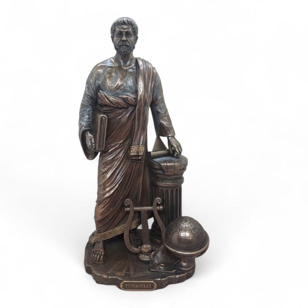 Estátua Fílósofo Matemático Purificação Espiritual 28 cm