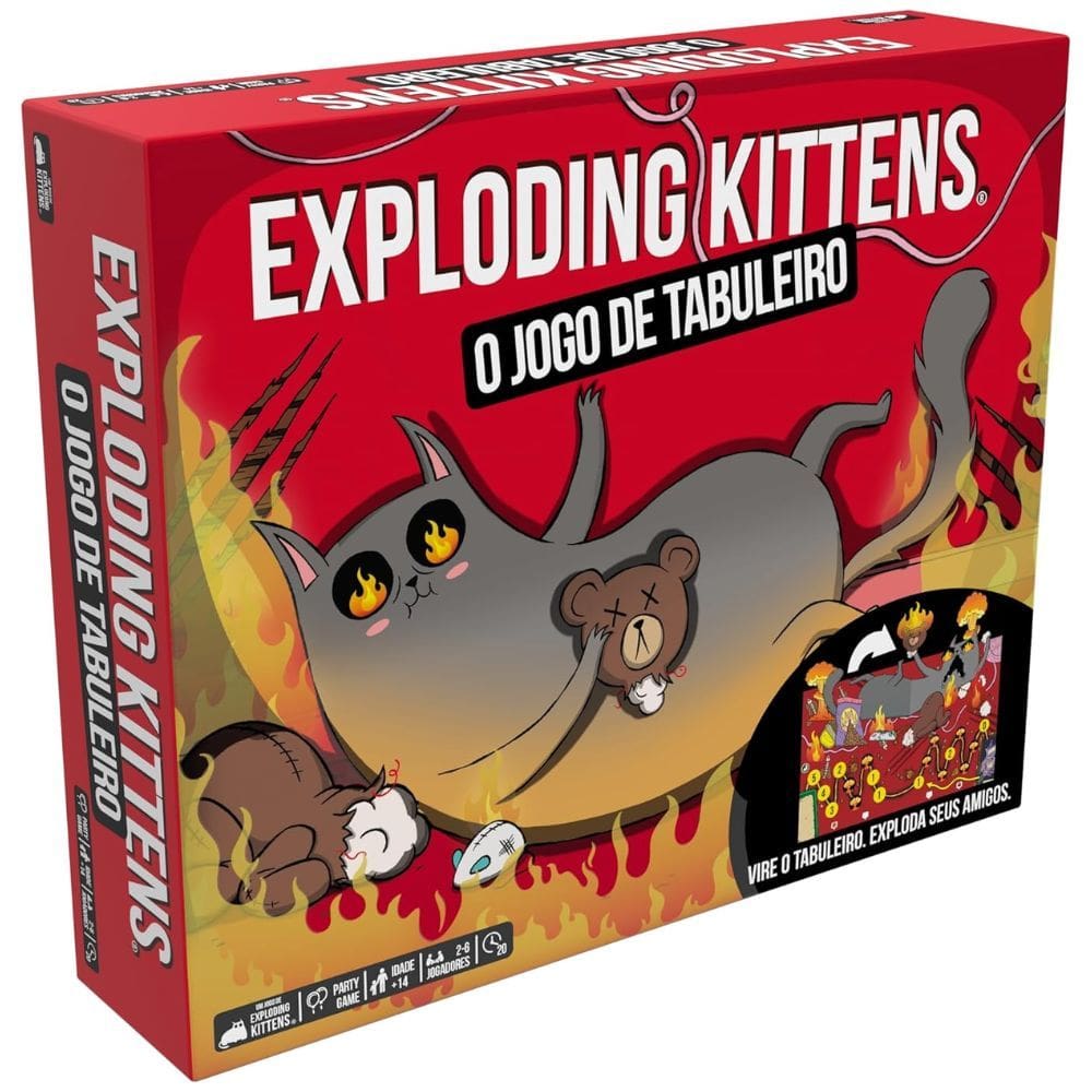 Exploding Kittens: O Jogo de Tabuleiro Jogo de Tabuleiro Asmodee Galápagos