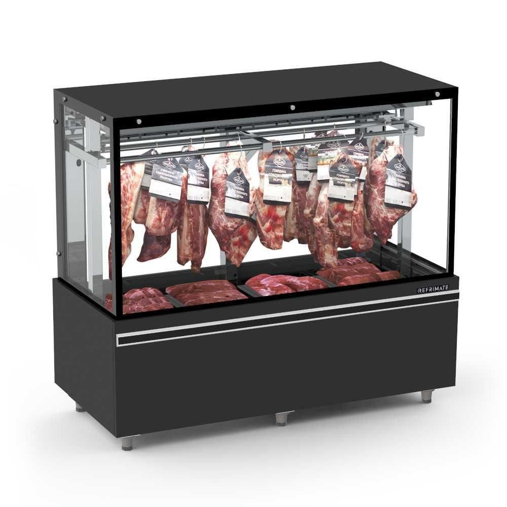 Expositor Açougue Vanguard Top 1,50m Gancheira Estático EAVTVRG1500E 220V - Refrimate