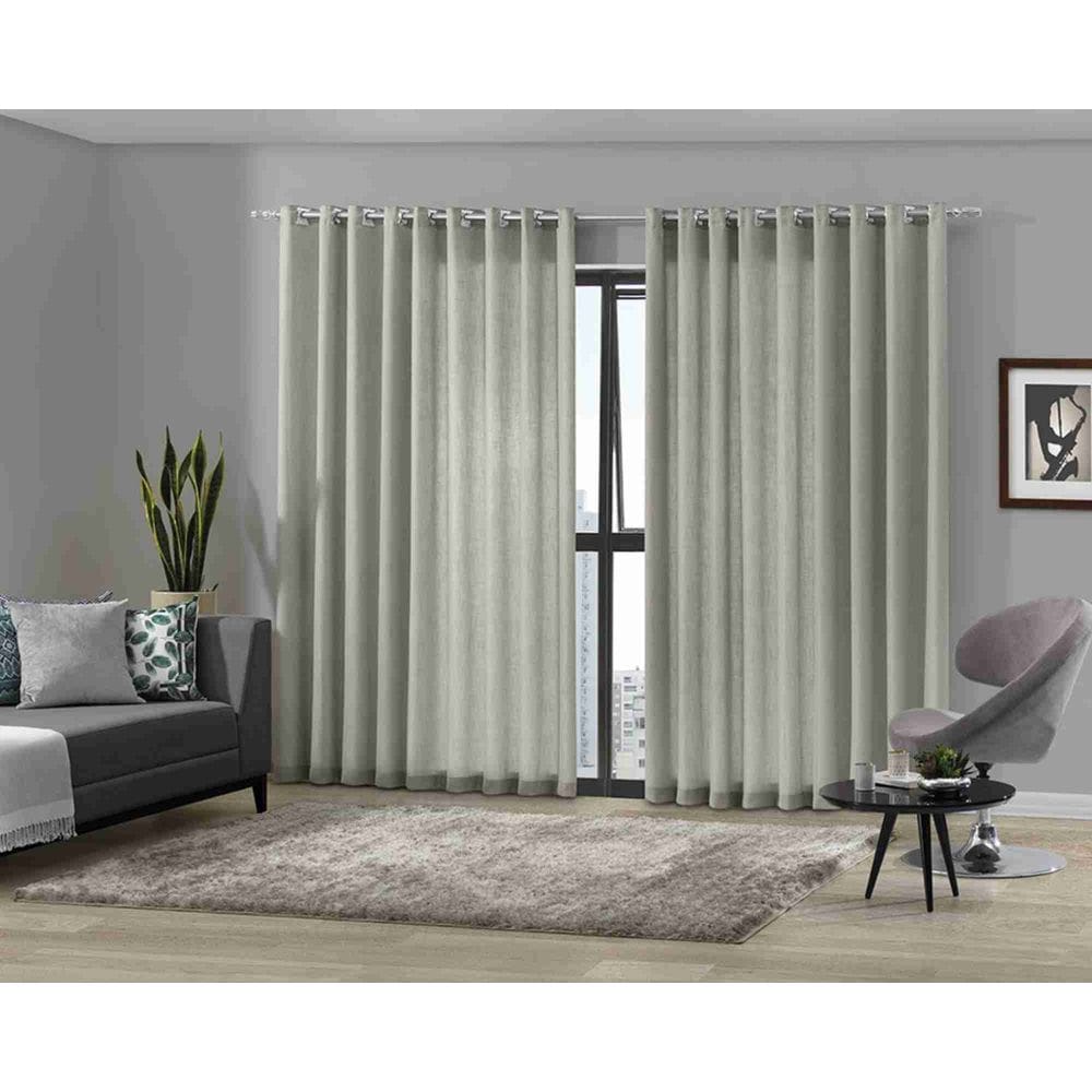 Cortina Duo 5,40 x 2,50 m Mônaco Branco Bella Janela