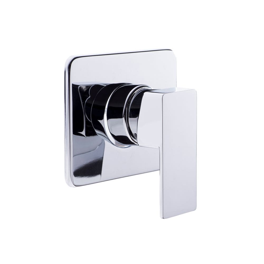 Acabamento para registro Monocomando base Docol Chuveiro e Ducha Higiênica Quadrado Alavanca Cromado Brilhante 1/2