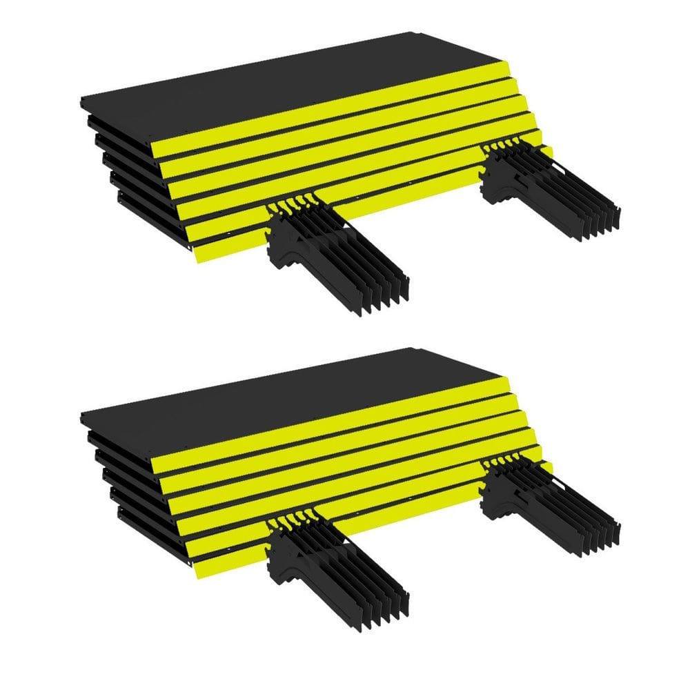 Kit 12 Bandejas Gondola Ponta FIT 40 Preto 12X 30x78 Pe Amar